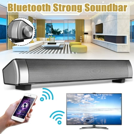 NEW Home Theater TV Soundbar 3D Surround Stereo Sound Bar Wireless b luetooth Speakers Music Player System Soundbar Amplifier Subwoofer For PC Phone + AUX to RCA (Best Surround Sound Amplifier)