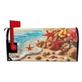 thumbnail image 3 of Starfish Coral Seashell Beach Sea Mailbox Covers Magnetic Post Box Cover Wraps Standard Size 25.5"x21" Waterproof Home Garden Yard Outside Decor, 3 of 9