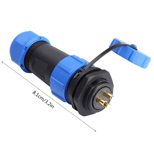Enchufe de aviación BuyWeek SP21 3 pines plástico resistente al agua IP68