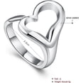 thumbnail image 2 of Handmade Rings 925 Sterling Silver Statement Rings Adjustable Chunky Stacking Band Ring for Women Girls, 2 of 6