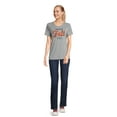 thumbnail image 2 of PositiviTees Women's Fall Graphic T-Shirt, Seasonal Short Sleeve Tee Fall Y'all, Sizes S-3XL, 2 of 5