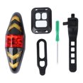 thumbnail image 1 of EeaseMX 1 juego de luces traseras LED de advertencia inalámbricas para bicicleta de montaña, resistentes al agua, con señal de giro y batería (negro), 1 of 8