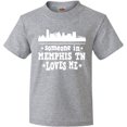 thumbnail image 3 of Inktastic Memphis Tennessee Someone Loves Me Skyline Youth T-Shirt, 3 of 5