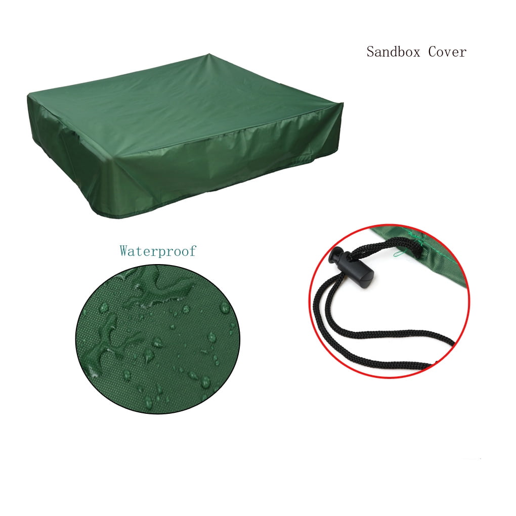Details about   Square Oxford Green Sandbox Sandpit Cover Dustproof Waterproof wit 