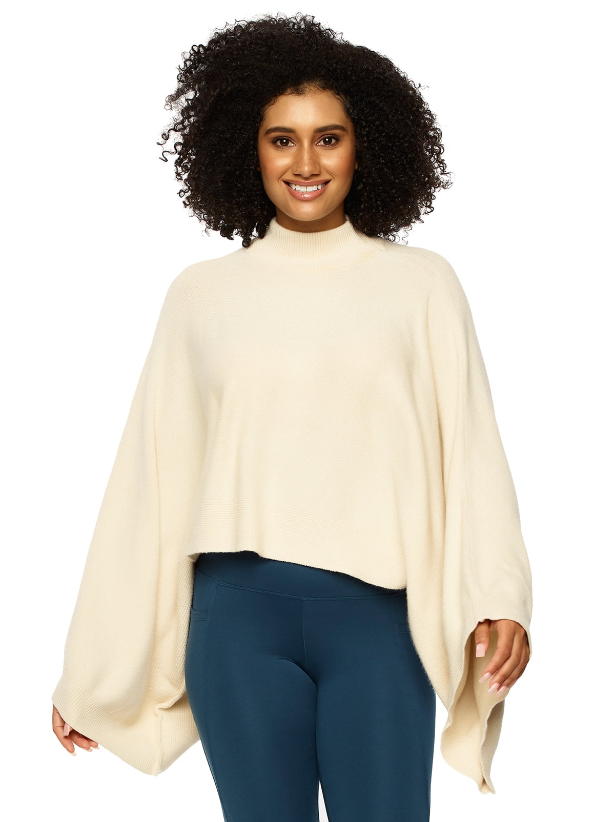 cropped knit cape
