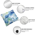 thumbnail image 6 of JRXY Gold and Blue Abstract Art Printed Pillowcase Set of 2 White, 6 of 7