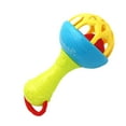 thumbnail image 2 of Chmadoxn Musical Jingle Rattle & Sensory Puzzle Ball Toy - Easy-Grasp Soft Baby Toy with Soothing Sounds, Textured Developmental Learning Ball for Infants 6-12 Months, Non-Toxic BPA-Free (Red&Yellow), 2 of 6