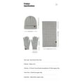 thumbnail image 2 of Winter Beanie Hat Scarf Gloves Set for Women Men Warm Wool Beanie Long Scarf Neck Warmer Touchscreen Gloves 3 in 1 Set, 2 of 6