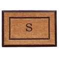 thumbnail image 1 of Calloway Mills 101632436S 24 x 36 in. The General Monogram Rectangular Doormat, Natural & Black - Letter S, 1 of 1