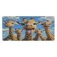 thumbnail image 2 of Leather Keyboard and Mouse Desk Mat Office Desk Accessories Protective Office Desk Decor Desk Pad Mat for Gaming, Work from Home, Office A Group Of Giraffes 23.6" x 47.2", 2 of 9