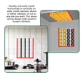 thumbnail image 3 of Coffee Pod Holder, Wall Mount Under Cabinets Vertically Horizontally Storage Strips PVC Compatible with Capsule Coffee for Silimom, 3 of 7