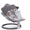 Dark Gray, variant on SACVON Portable Baby Swing, 5 Speed & Bluetooth Music, with Remote Control for Indoor Outdoor Use, for Infants 0-6 Months, Dark Gray