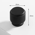 thumbnail image 2 of Ana Knurled Cabinet Knob Matt Black Aluminium Kitchen Cabinet Door Cupboard Drawer, 2 of 9