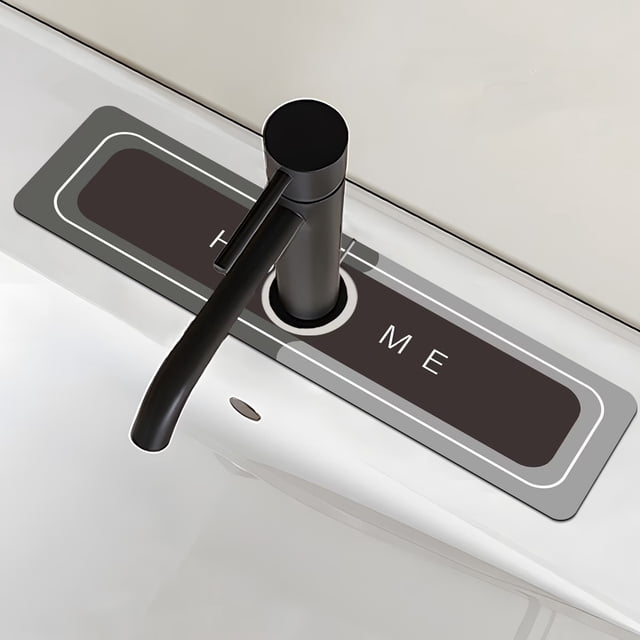 Alfombrilla for grifo con estampado geométrico, almohadilla absorbente de secado rápido for fregadero de cocina, protector de utensilios duradero y deflector de encimera