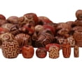 thumbnail image 3 of BLESIYA 6X 150 Pieces Vintage Assorted Printed Wooden Beads Large Hole European Beads, 3 of 8
