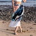 thumbnail image 6 of Crow Chic Chiffon Beach Dress & Skirt Set for Women - for Summer Days at the Beach, 6 of 6