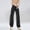 Black, variant on DuoJiaJ Women Fashion Vintage Overalls High Waisted Straight Leg Wide Leg Trousers Loose Casual Floor Length Trousers Women's Cargo Pants Beige L