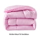 thumbnail image 3 of Edredón acolchado para cama de plumón para todas las estaciones, grande, 152 x 199 cm | Relleno de poliéster ligero y suave | Lavable a máquina, blanco, beige, rosa y café | Ropa de cama cálida y, 3 of 6