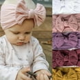 thumbnail image 5 of Large Bow Headwrap Children'S Headdress Toddler Baby Boys Girls Nylon Stretch Solid Bow Hairband Headwear Headband Elastics Hair Accessories 18 Pack, 5 of 9