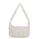 thumbnail image 1 of Bolso de hombro de tela Oxford para mujer, pliegues, bordado de rombos, diseño de bolso para axilas, bolsos simples para mujer, color blanco TUNC Sencillez, 1 of 5