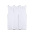 thumbnail image 1 of Camiseta Fruit of the Loom para Niño, Atletica de Algodón Sustentable, Blanco, 3 Piezas, Talla M, 1 of 4