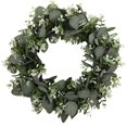 thumbnail image 1 of Decorative Artificial Green Eucalyptus Leaf Wreath Faux Green Wreath for Wall, 1 of 3