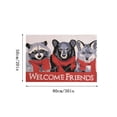 thumbnail image 2 of Christmas Decorations Clearance!! Christmas Imitation Cashmere Door Mat, Christmas Eve Bathroom Non Slip Mat, 2 of 7