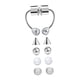 thumbnail image 2 of Aros de acero inoxidable para la nariz, juego de piercings para la nariz, accesorios modernos y cómodos. Estilo B, 2 of 9