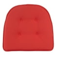 thumbnail image 3 of Gripper Non-Slip 15" x 16" Omega Tufted Chair Cushions, Set of 2, Coral, 3 of 5