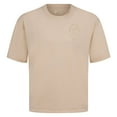 thumbnail image 2 of Men's Levelwear Khaki Cleveland Guardians Signet Oversized Luxe Signature Knit T-Shirt, 2 of 3