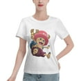 thumbnail image 1 of T-Shirt Basique à Manches Courtes pour Femmes une Pièce Chopper, 1 of 6