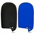 thumbnail image 3 of 2pcs Dobrev 4 Button Silicone Case Protector Key Fob Smart Car Remote Holder for Dodge Ram Durango Challenger Jeep Grand Cherokee Smart Key (black and blue), 3 of 5