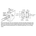 thumbnail image 3 of Prime Line Products Strike Deadbolt Bronze E 2482 Pack Of 3, 3 of 3