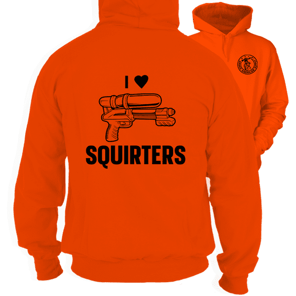 I Love Squirters - Safety Orange Hoodie