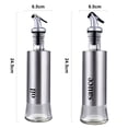 thumbnail image 2 of Solución gourmet elegante, botellas de aceite de acero inoxidable con una construcción de alta calidad, diseño ergonómico de botella de vidrio para verter sin esfuerzo, lo que garantiza una, 2 of 6