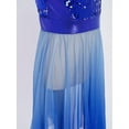 thumbnail image 6 of Zaldita  Kids Girls Sequin Sleeveless Mock Neck Liturgical Worship Praise Dance Overlay Dress Tunic Lyrical Dancewear Blue 10, 6 of 7