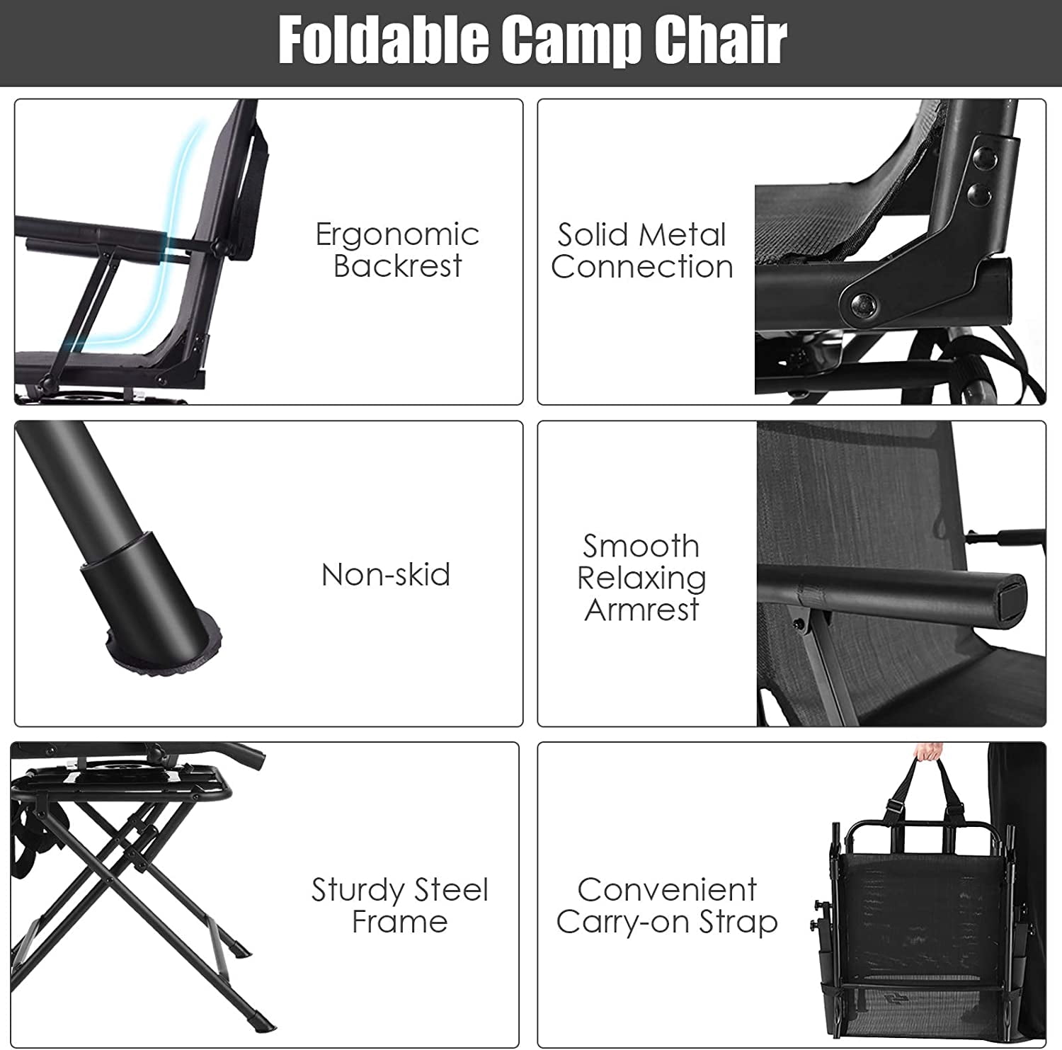 DORTALA 360 Degree Swivel Hunting Blind Chair, Portable Swivel Blind Stool w/Armrest, Sturdy Metal Frame, Mesh Back, Ground Hunting Blind Chair for Adults, Great for Outdoor, Hunting, Camping, Black