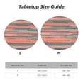 thumbnail image 7 of YFYANG Round Fitted Table Cloth, Waterproof Vintage Pink Texture Pattern Polyester Table Cover, Indoor Outdoor Decorative Tablecloths with Elastic Edge, 7 of 7