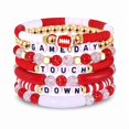 thumbnail image 6 of Top-keivon Game Day Bracelets for Women Red Blue Spirit Day Accessories Stackbale Clay Heishi Bracelets Beaded Stretch Bracelet Football Mom Accessories Outfits Jewelry Gifts, 6 of 14