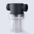 thumbnail image 2 of Water Pipe Filter Cleaner Pre-Filter Household Water Purifier Health Household Water Filter Pipes Black (1 Inch Interface-20 Mesh Network), 2 of 7