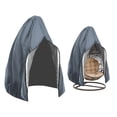thumbnail image 3 of Cubierta de silla de ín con cremallera ajustable, cubierta de silla colgante a prueba de viento para todas , cubierta de lluvia para Gris 115x190x1cm Macarena Funda Sillas Huevo, 3 of 8