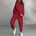 thumbnail image 4 of fheaev Sweatsuits for Women 2pcs Sets Crewneck Sweatshirts Sets Fall Sweatpants Matching Outfits Sweat Sets Tracksuit Travel Sweatshirts Fall Fashion Clothes, 4 of 7