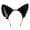 black white, variant on Furry Plush Cats Ear Headbands Japanese Styles Animel Ears Cosplays Hair Accessories for Masquerades Christmas Parties