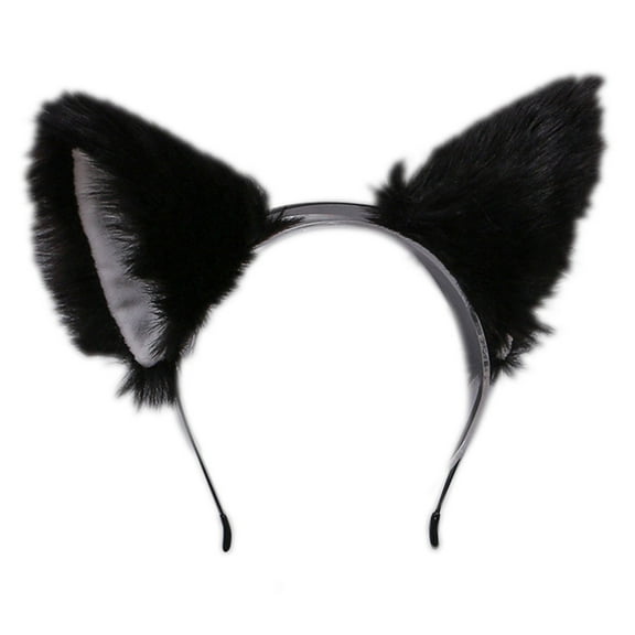 lixuesong Stylish Cats Ear Headbands Furry Plush Animal Ears Hair Hoop Hair Accessories for Halloween Cosplays Parties