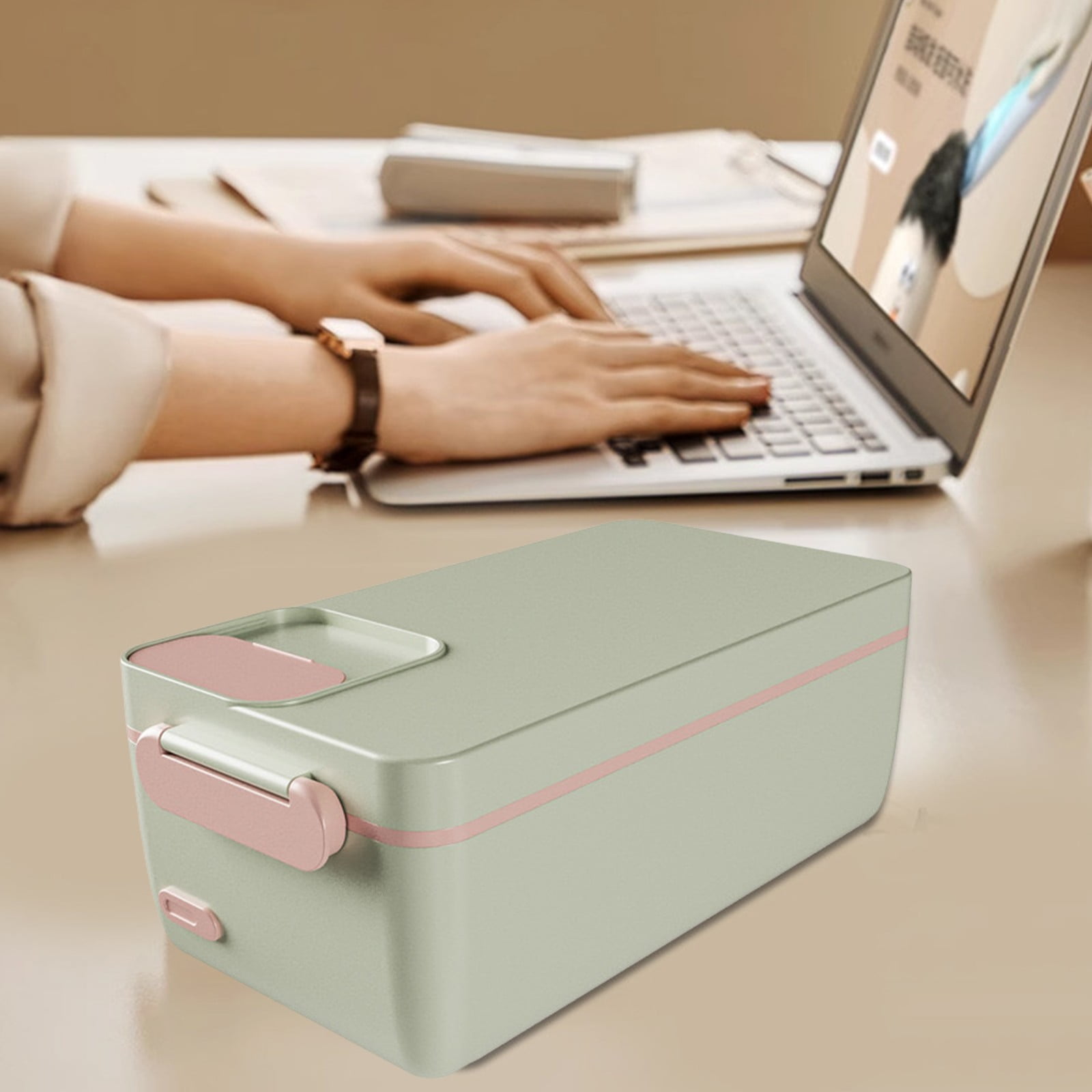 Charging Hot Rice Box Bento Box Stainless Steel Detachable Inner Container Outdoor Camping Insulated Lunch Box