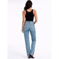 thumbnail image 5 of Jeans Dama Pantalon de mezclilla Shendy Vendy corte recto estilo wide leg jeans, 5 of 5