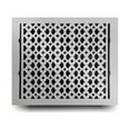 thumbnail image 5 of Cast Aluminum Floor Register with Holes and Matching Screws| Modern Design Heavy Duty Cast Aluminum Floor Register | Air Vent Covers for Floors, Walls & Ceiling | Size 12" X 14" VR-100 | Black, 5 of 12