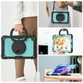 thumbnail image 6 of Case for Lenovo Tab M10 Plus 3rd Gen 10.6 inch 2022, 360 Rotating Stand Handle Pencil Holder Shoulder Strap Heavy Duty Shockproof Cover, Sky Blue PC, 6 of 7
