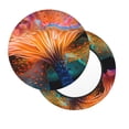 thumbnail image 2 of Balery Bioluminescent Underwater Flower Fundas de asiento para taburete de bar redondo de tela de terciopelo ajustables que protegen de arañazos y manchas para sillas de 14 a 17 pulgadas.-14 inch, 2 of 7