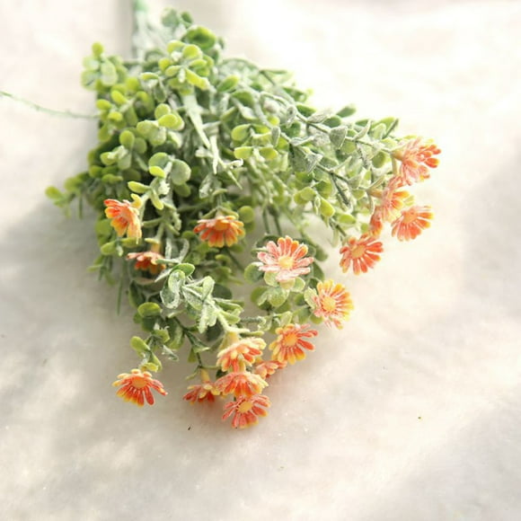 Dvkptbk Wedding Bouquet Artificial Fake Flowers Chrysanthemum Floral Wedding Bouquet Home Decor
